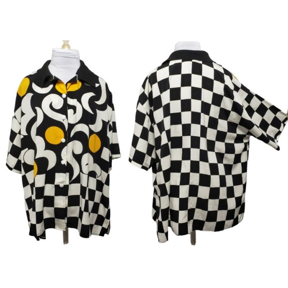 Vintage Tops - 80s Checkerboard & Swirl & Block Party Baddie 14
